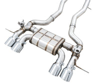 Load image into Gallery viewer, AWE SwitchPath Catback Exhaust for BMW G8X M3/M4 - Chrome Silver Tips Catback AWE Tuning