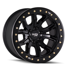 Load image into Gallery viewer, Dirty Life 9303 DT-1 17x9 / 5x127 BP / -38mm Offset / 78.1mm Hub Matte Black Wheel - Beadlock