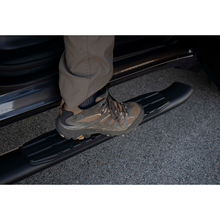 Load image into Gallery viewer, Fishbone Offroad 2019+ Dodge Ram 1500 Crew Cab Oval Side Steps - Black Textured Fishbone Offroad
