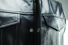Load image into Gallery viewer, Kuryakyn Leather By River Road Vandal Club Vest Black - Small Vests Kuryakyn