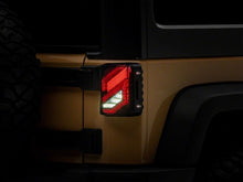 Load image into Gallery viewer, Raxiom 07-18 Jeep Wrangler JK Axial Series Trident LED Tail Lights- Blk Housing (Smoked Lens) Tail Lights Raxiom