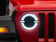 Load image into Gallery viewer, Raxiom 18-23 Jeep Wrangler JL Axial Series 9-In LED Angel Eye Headlights- Blk Housing (Clear Lens) Headlights Raxiom