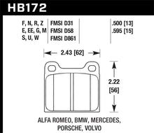 Load image into Gallery viewer, Hawk 77-79 Alfa Romeo Sprint HPS 5.0 Front Brake Pads Brake Pads - Performance Hawk Performance