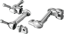 Load image into Gallery viewer, Kuryakyn 4in Adjustable Lockable Offsets With Male Mount Adapter Chrome Kuryakyn
