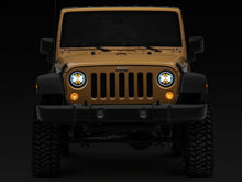 Load image into Gallery viewer, Raxiom 07-18 Jeep Wrangler JK Axial Spider LED Headlights w/Angel Eye Halo- Blk Housing (Clear Lens) Headlights Raxiom