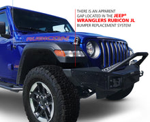 Load image into Gallery viewer, Go Rhino 07-20 Jeep Wrangler JL/JLU/JK/JKU/Gladiator JT Rockline Full Width Bumper w/ Overrider Bumpers - Steel Go Rhino