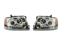 Load image into Gallery viewer, Raxiom 04-08 Ford F-150 Dual LED Halo Projector Headlights- Chrome Housing (Clear Lens) Headlights Raxiom