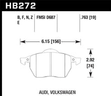 Load image into Gallery viewer, Hawk 00-02 Audi TT Base/Quattro 1.8L DTC-60 Race Front Brake Pads Brake Pads - Racing Hawk Performance