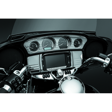 Load image into Gallery viewer, Kuryakyn Deluxe Tri-Line Stereo Trim Kit 14-Up Touring Models Chrome