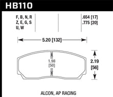 Load image into Gallery viewer, Hawk HPS 5.0 AP Racing w/ 0.654 Thickness Performance Street Brake Pads Brake Pads - Performance Hawk Performance