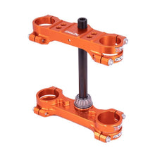 Load image into Gallery viewer, XTrig 21-23 GasGas MC 65/ Husqvarna TC 65/ KTM 65 SX ROCS Tech Clamp Offset 22 mm. - Orange