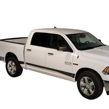 Load image into Gallery viewer, Putco 10-18 RAM 2500/3500 6.5ft Bed- 5.5in Wide w/o Factory Flares 10pcs Blk Platinum Rocker Panels Body Armor & Rock Rails Putco