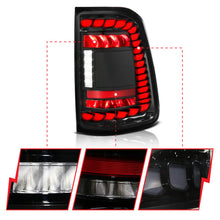 Load image into Gallery viewer, ANZO Tail Lights ANZO 19-24 RAM 1500 (Factory LED Models ONLY) Full LED Tail Lights SeqSig Black - Pair