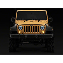 Load image into Gallery viewer, Raxiom 07-18 Jeep Wrangler JK Axial Series 7-In Dragon Eye LED Headlights- Blk Housing (Clear Lens)