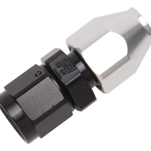 Load image into Gallery viewer, Russell Performance Black/Silver -6 AN Female Swivel to 3/8in Aluminum Tube Russell