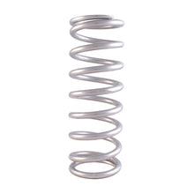 Load image into Gallery viewer, QA1 3-4/5in ID Tapered High Travel Pigtail Spring - 9in Length x 450lbs/in - Silver Powder Coated QA1