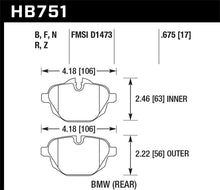 Load image into Gallery viewer, Hawk 2015 BMW 428i Gran Coupe / 11-16 535i / 11-16 X3/X4 HP Plus Rear Brake Pads Brake Pads - Performance Hawk Performance
