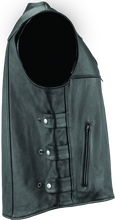 Load image into Gallery viewer, Kuryakyn Leather By River Road Plains Leather Vest Black - Small Vests Kuryakyn
