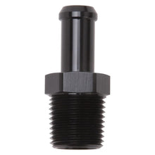 Load image into Gallery viewer, Edelbrock Fittings Edelbrock Hose End Straight 1/2In NPT to 1/2In Barb Black Anodize