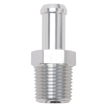 Load image into Gallery viewer, Edelbrock Fittings Edelbrock Hose End Straight 1/2In NPT to 1/2In Barb Clear Anodize