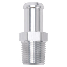 Load image into Gallery viewer, Edelbrock Fittings Edelbrock Hose End Straight 1/2In NPT to 5/8In Barb Clear Anodize