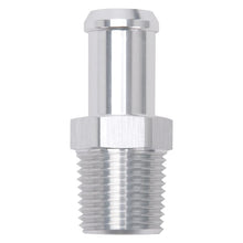 Load image into Gallery viewer, Edelbrock Fittings Edelbrock Hose End Straight 1/2In NPT to 5/8In Barb Clear Anodize
