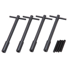 Load image into Gallery viewer, Edelbrock Wing Bolt Edelbrock Edelbrock 2-piece Wing Bolts with T-Top (Universal, Chrome, set of 4, 5" long) 44023