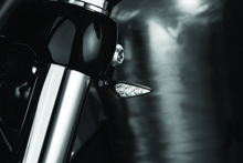 Load image into Gallery viewer, Kuryakyn Rhombus S Single Fuction Front Left Clear Lens Amber Satin Black Misc Powersports Kuryakyn