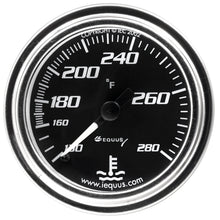 Load image into Gallery viewer, Equus Engine Coolant Temperature Gauge Equus GAUGE, WATER TEMP, 2" , 130-280 F, 270 DEGREE SWEEP, MECH, CHROME 7000 SERIES E7241