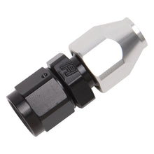 Load image into Gallery viewer, Russell Performance Black/Silver -6 AN Female Swivel to 3/8in Aluminum Tube Russell