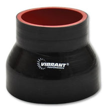Load image into Gallery viewer, Vibrant 4 Ply Reducer Coupling .75in x .50in x 4in Long - Black Silicone Couplers & Hoses Vibrant