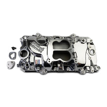 Load image into Gallery viewer, Edelbrock Engine Intake Manifold Edelbrock Performer 2-O Manifold for 1965-90 B/B Chevy Oval Port Heads, Chrome Plasma 2161-CP