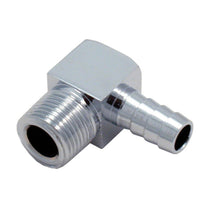 Load image into Gallery viewer, Spectre Fitting 90 Degree Barb NPT Threads (For 3/8in. Hose) - Chrome Fittings Spectre