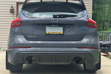 Load image into Gallery viewer, Rally Armor 12-19 Ford Focus ST / 16-19 RS Nitrous Blue UR Mud Flap w/White Logo Mud Flaps Rally Armor