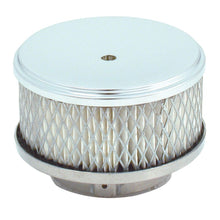 Load image into Gallery viewer, Spectre Air Cleaner 4in. x 2in. Chrome - Paper Air Filters - Universal Fit Spectre