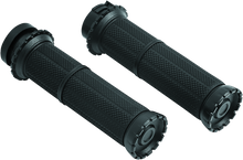 Load image into Gallery viewer, Kuryakyn Riot Grips Dual Cable Satin Black Misc Powersports Kuryakyn