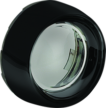 Load image into Gallery viewer, Kuryakyn Deep Dish Bezel For Bullet Turn Signals Smoke Lens Gloss Black Kuryakyn
