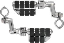 Load image into Gallery viewer, Kuryakyn Dually ISO Offset Highway Pegs With 1-1/4inch Clamp Chrome (Pair) Kuryakyn
