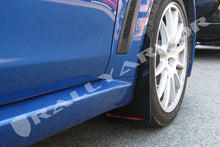 Load image into Gallery viewer, Rally Armor 08-17 Mitsubishi EVO X Black UR Mud Flap w/ Red Logo Mud Flaps Rally Armor