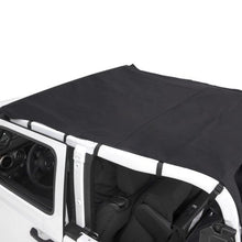 Load image into Gallery viewer, Rugged Ridge Savannah Brief Top Diamond Black 10-18 Jeep Wrangler JL 2-Door Rugged Ridge
