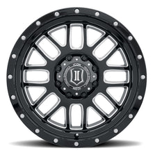 Load image into Gallery viewer, ICON Alpha 20x9 / 6x5.5 / 16mm / 5.625in BS Gloss Black Wheel w/ Milled Windows