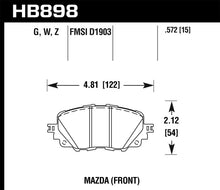 Load image into Gallery viewer, Hawk 17-19 Fiat 124 Spider DTC-60 Front Brake Pads Brake Pads - Racing Hawk Performance