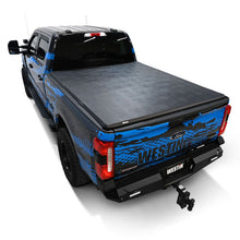 Load image into Gallery viewer, Westin 17-24 Ford F-250/350 Super Duty 6.75ft. Bed Soft Tri-Fold Tonneau Cover - Black Westin