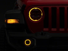 Load image into Gallery viewer, Raxiom 18-23 Jeep Wrangler JL Axial Series 9-In Angel Eye LED Headlights- Blk Housing (Clear Lens) Headlights Raxiom
