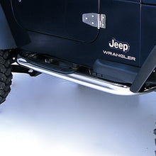 Load image into Gallery viewer, Rugged Ridge 3-In Round Tube Steps SS 97-06TJ Rugged Ridge