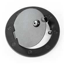Load image into Gallery viewer, Rugged Ridge 07-18 Jeep Wrangler JK Textured Black Locking Gas Cap Door Rugged Ridge