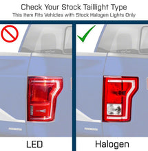 Load image into Gallery viewer, Raxiom 15-17 Ford F-150 LED Tail Lights w/ SEQL Turn Signals- Blk Housing (Clear Lens) Tail Lights Raxiom