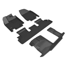 Load image into Gallery viewer, 3D MAXpider 22-23 Infiniti QX60 7 Seat Kagu Black Floormat- Row 1/2/3 3D MAXpider