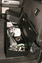 Load image into Gallery viewer, Tuffy Ford F150 Supercrew W/ Subwoofer Underseat Lockbox 2/3 Length W/ Keyed Lock For Cargo Boxes & Bags Tuffy Products