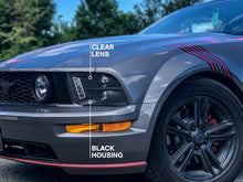 Load image into Gallery viewer, Raxiom 05-09 Ford Mustang Excluding GT500 LED Halo Projector Headlights- Blk Housing (Clear Lens) Headlights Raxiom